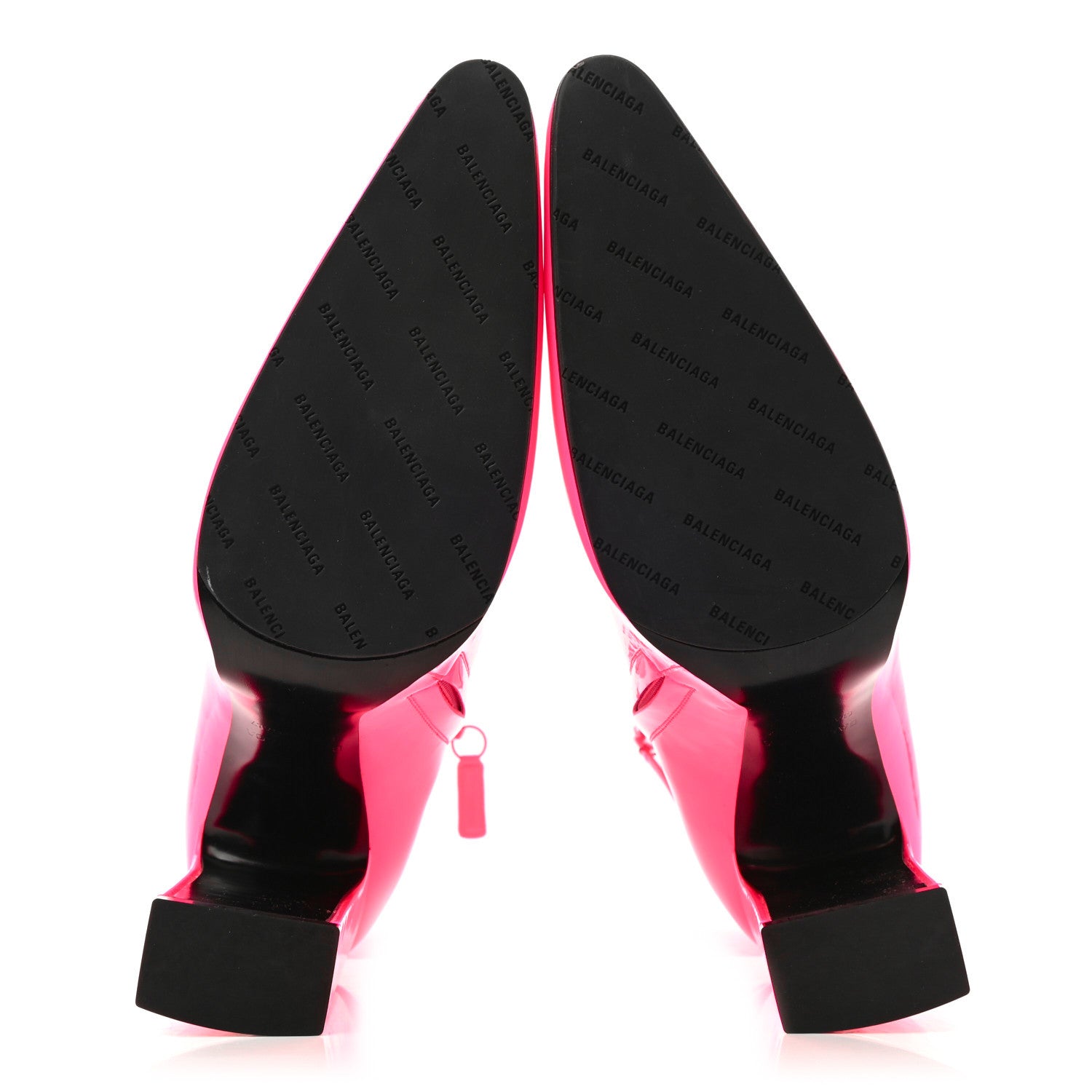 Balenciaga Glossy Patent Ankle Boots 38 Pink Fluo 5 of 8