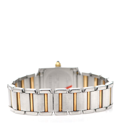 Cartier Stainless Steel 18K Yellow Gold 20mm Tank Francaise Quartz Watch 3 of 5