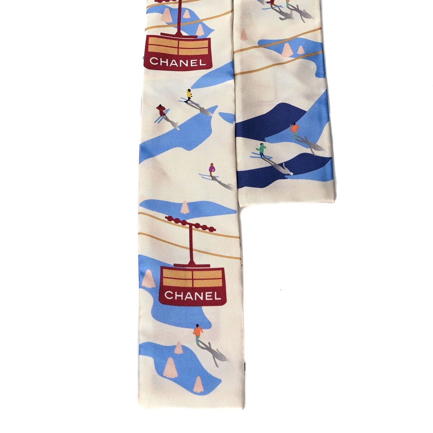Silk Ski Print Slim Bandeau Multicolor