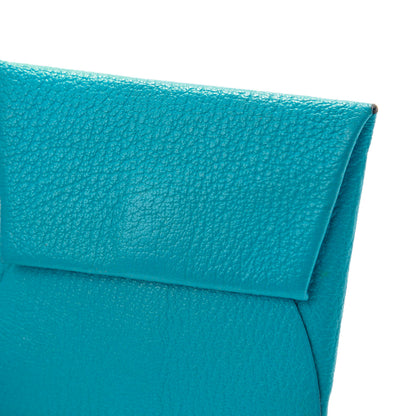 Hermes Chevre Mysore Bastia Coin Purse Turquoise 9 of 12