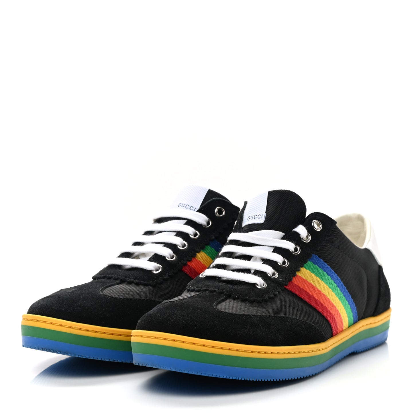 Suede Rainbow Womens G74 Sneakers 36 Black