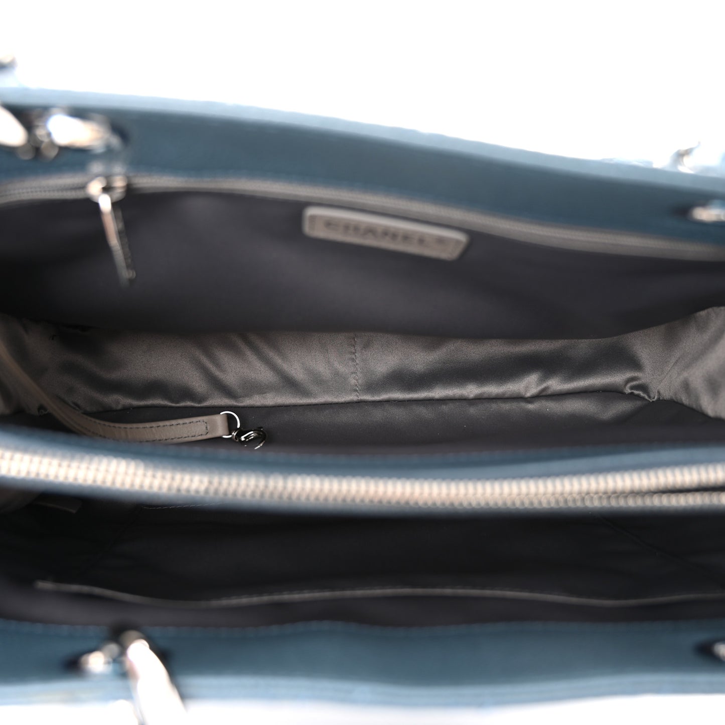Caviar Quilted Grand Shopping Tote GST Blue