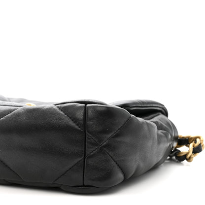 Chanel Lambskin Quilted Medium Chanel 19 Flap Black 10 of 12