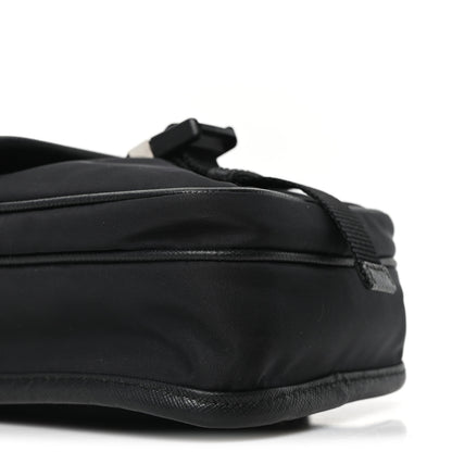 Prada Re-Nylon Saffiano Mini Pocket Single Snap Buckle Messenger Bag Black 9 of 10