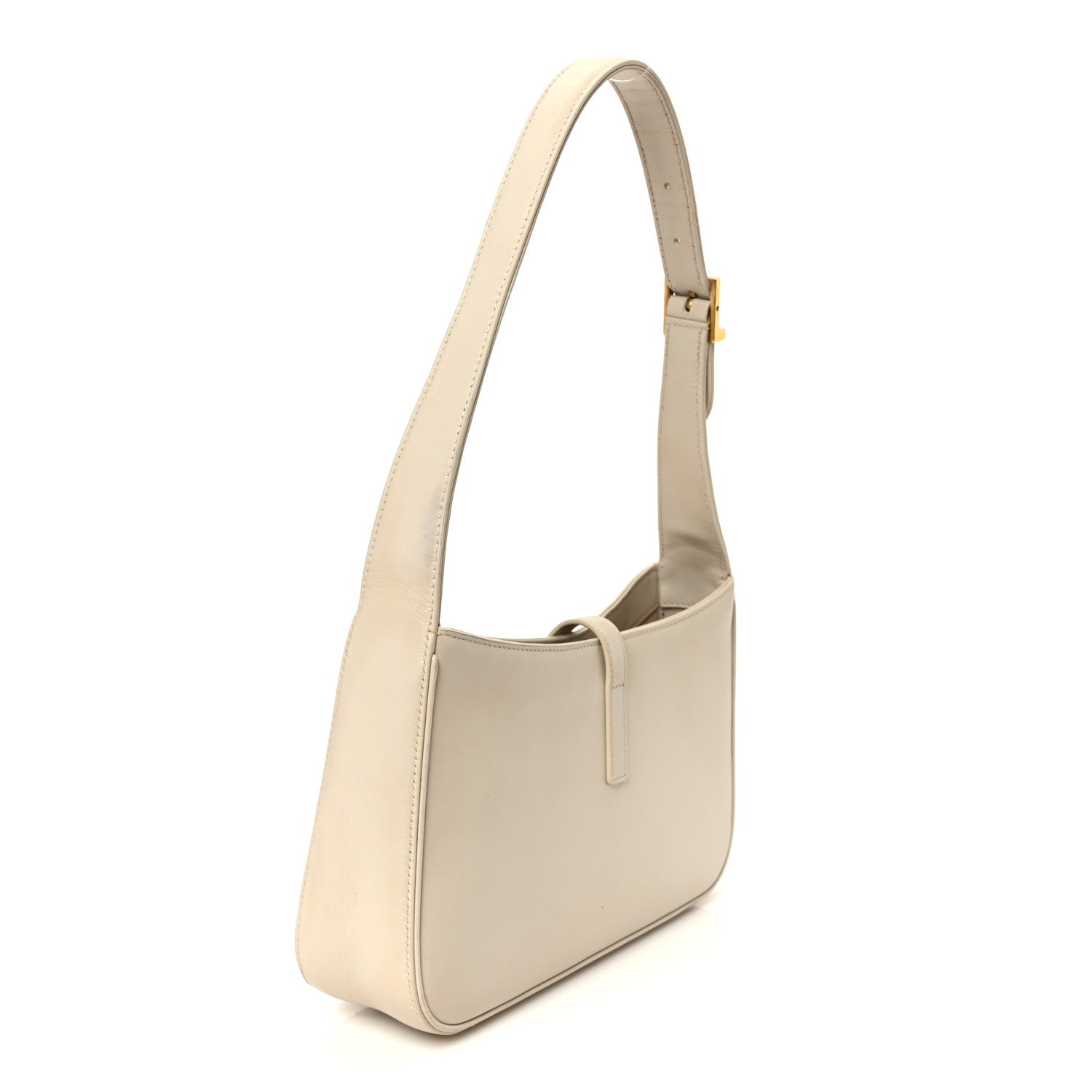 Saint Laurent Smooth Calfskin Le 5 A 7 Hobo Blanc Vintage 3 of 11