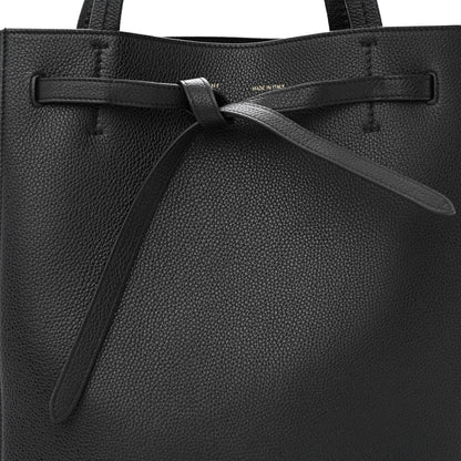 Celine Soft Grained Calfskin Small Belt Cabas Phantom Black 8 of 10