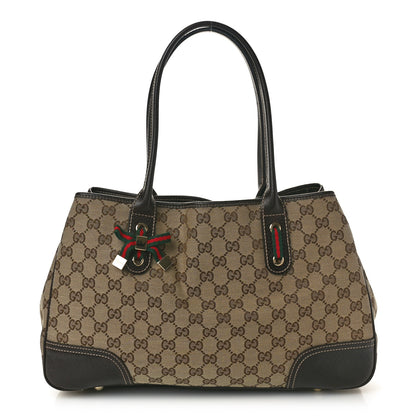 Gucci Monogram Medium Princy Tote Dark Brown 1 of 10