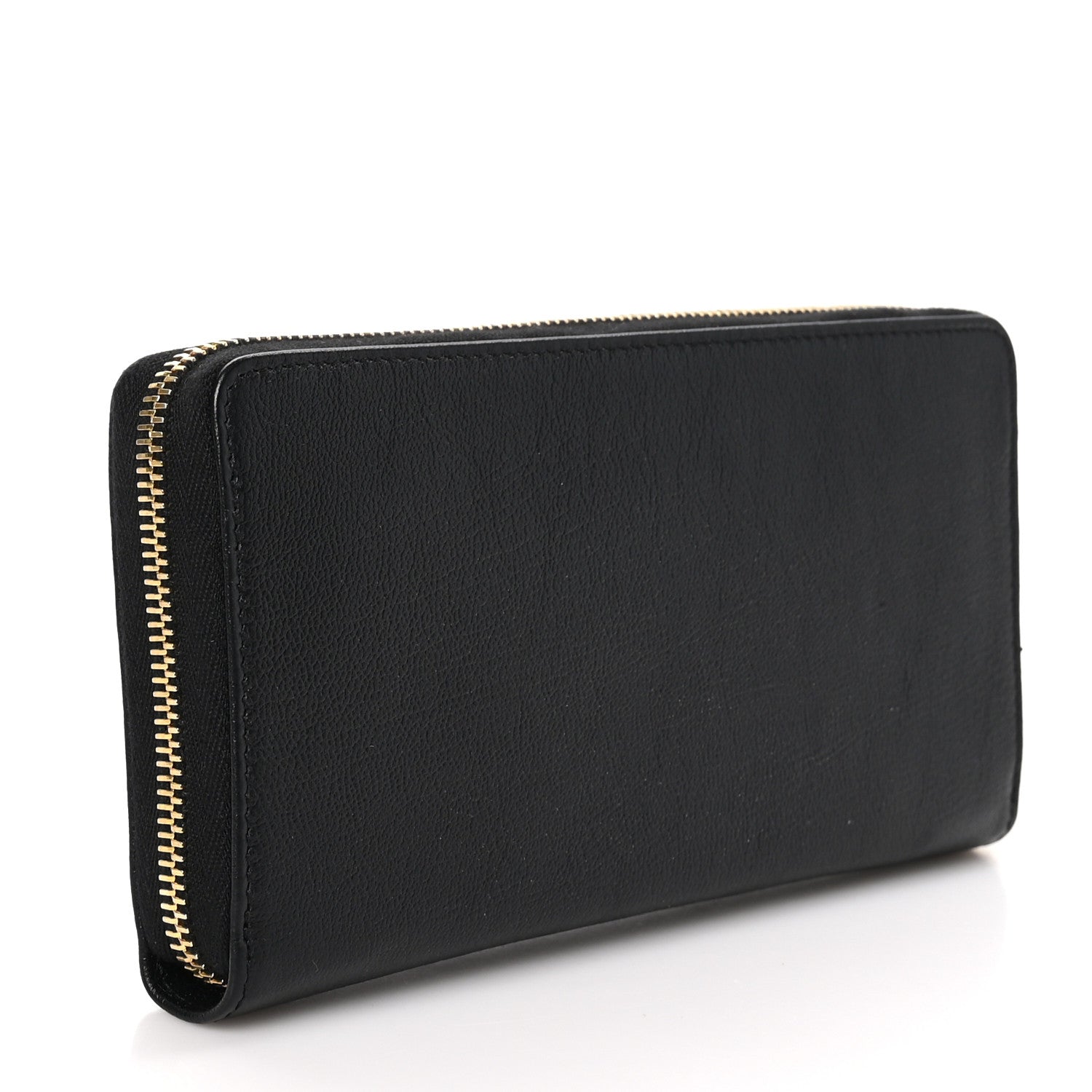 Saint Laurent Chevre Belle De Jour Zip Around Wallet Black 3 of 10