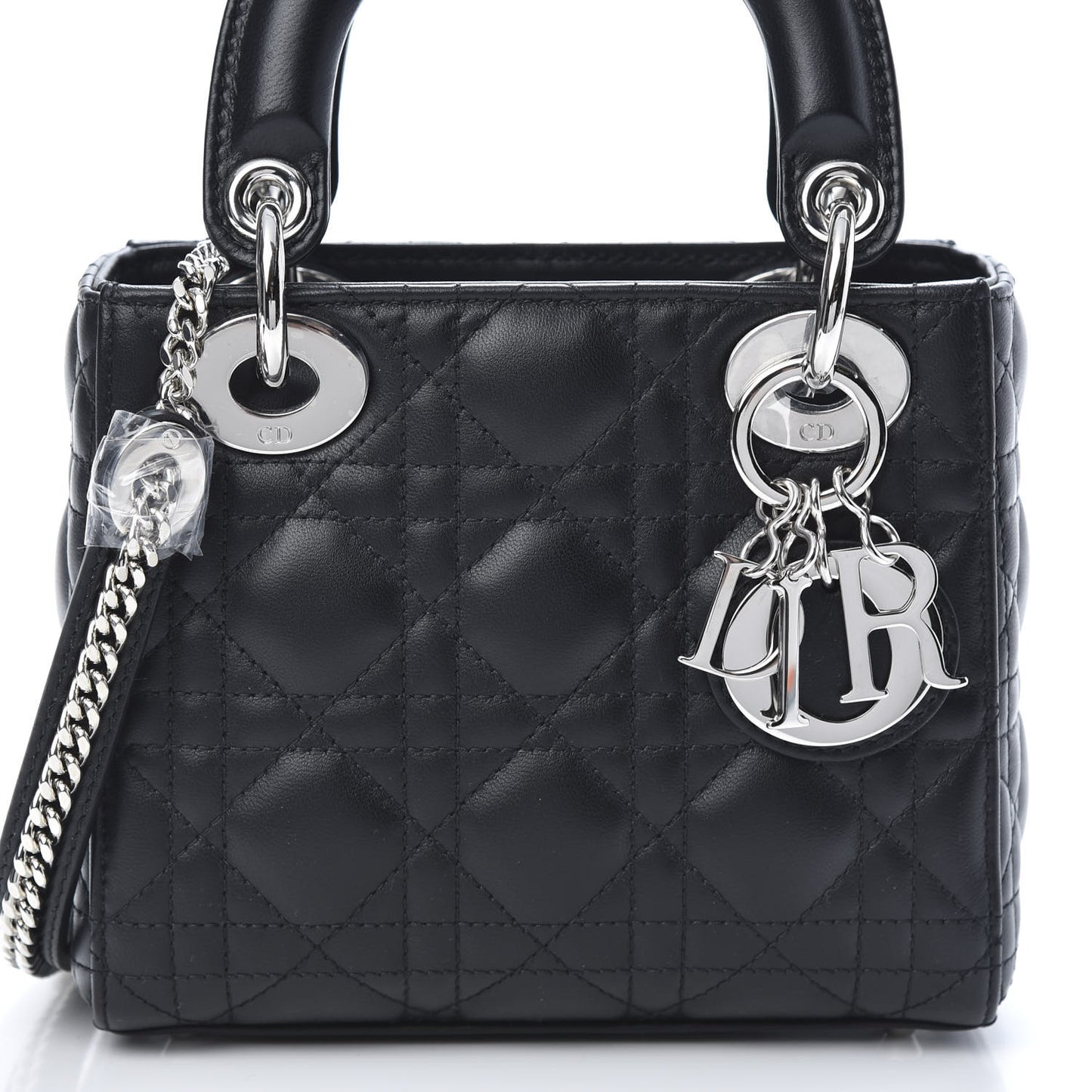 Lambskin Cannage Mini Lady Dior Black