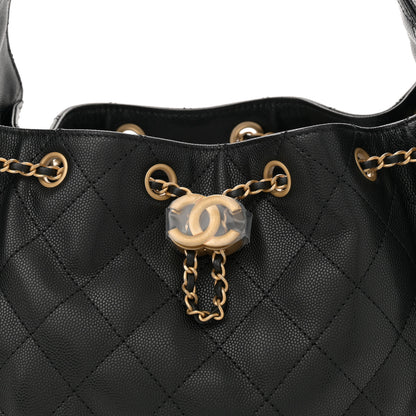 Chanel Caviar Quilted Small Chanel 25 Handbag Black 8 of 11