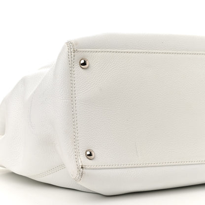 Chanel Calfskin Cerf Executive Shopper Tote White 11 of 20