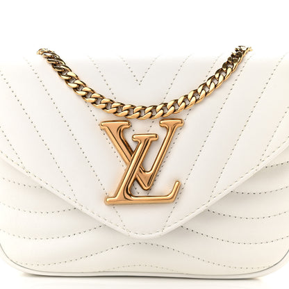 Louis Vuitton Calfskin New Wave Multi Pochette Snow 7 of 9