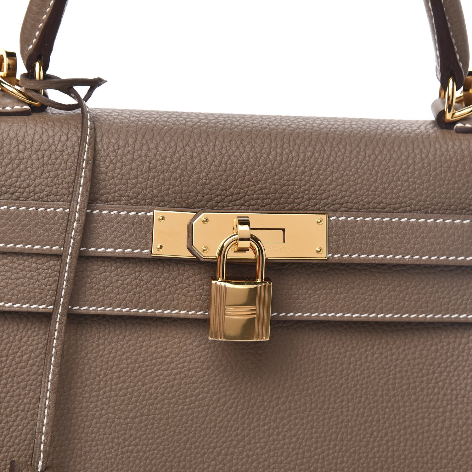 Hermes Togo Kelly Retourne 28 Etoupe 10 of 11