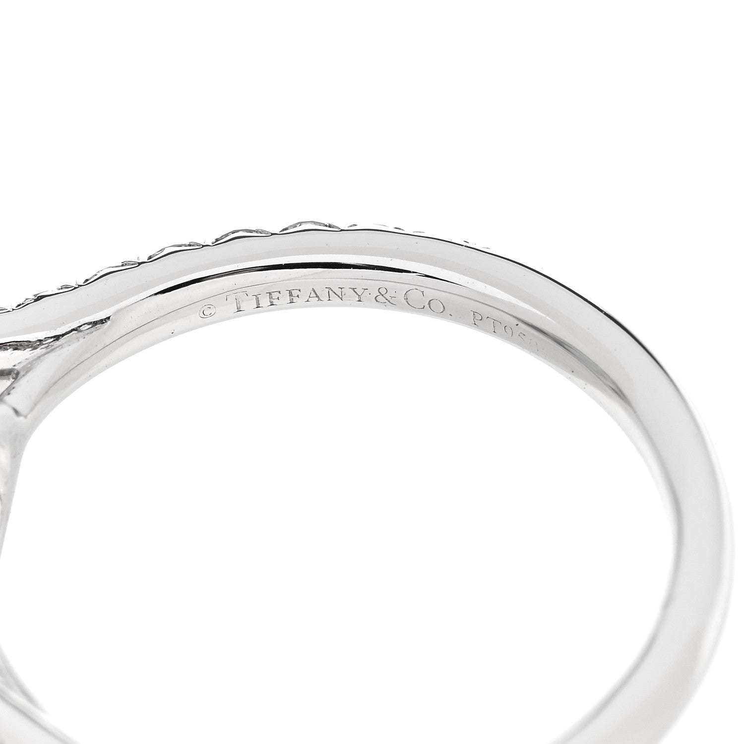 Tiffany Platinum Diamond Aquamarine Soleste Ring 49 5 6 of 6
