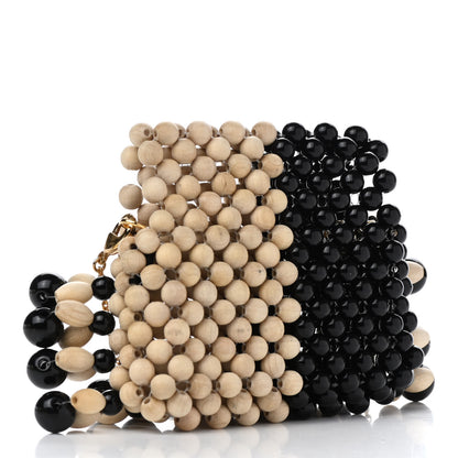 Fendi Acrylic Wood Beaded Pico Baguette Charm Natural 3 of 11