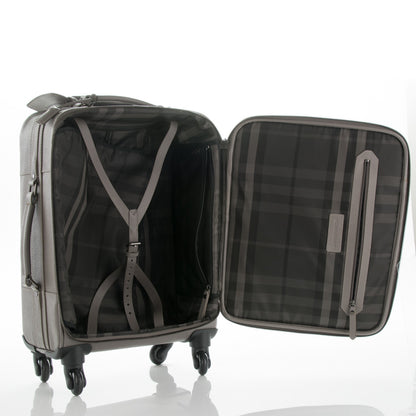Burberry Grainy Calfskin Carry-On Suitcase Grey 6 of 12