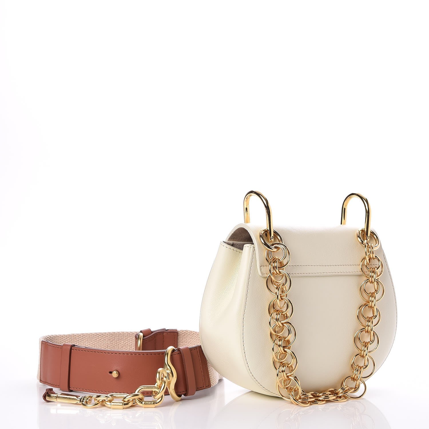 Chloe Calfskin Printed Mini Drew Bi-Color Shoulder Bag Light Multicolor 4 of 8