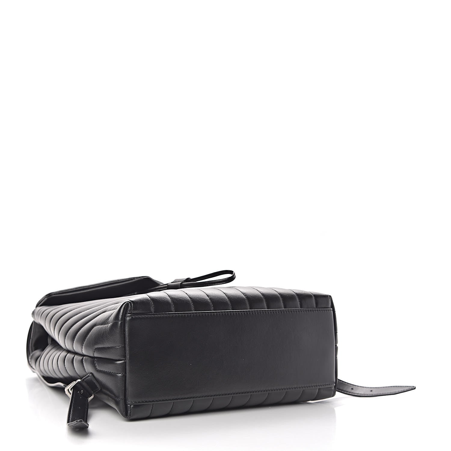 Saint Laurent Calfskin Y Quilted Monogram Medium Loulou Backpack Black 4 of 10