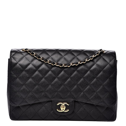 Chanel Caviar Quilted Maxi Double Flap Black 1 of 10