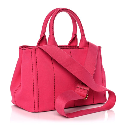 Prada Canapa Small Logo Tote Peonia 3 of 11