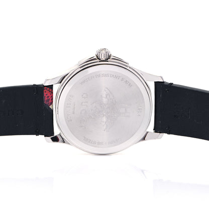 Gucci Stainless Steel Calfskin 38mm Le Marche Des Merveilles Snake Quartz Watch Black 4 of 4
