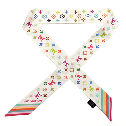 Louis Vuitton LV X TM Silk Monogram Multicolor BB Bandeau White 1 of 3