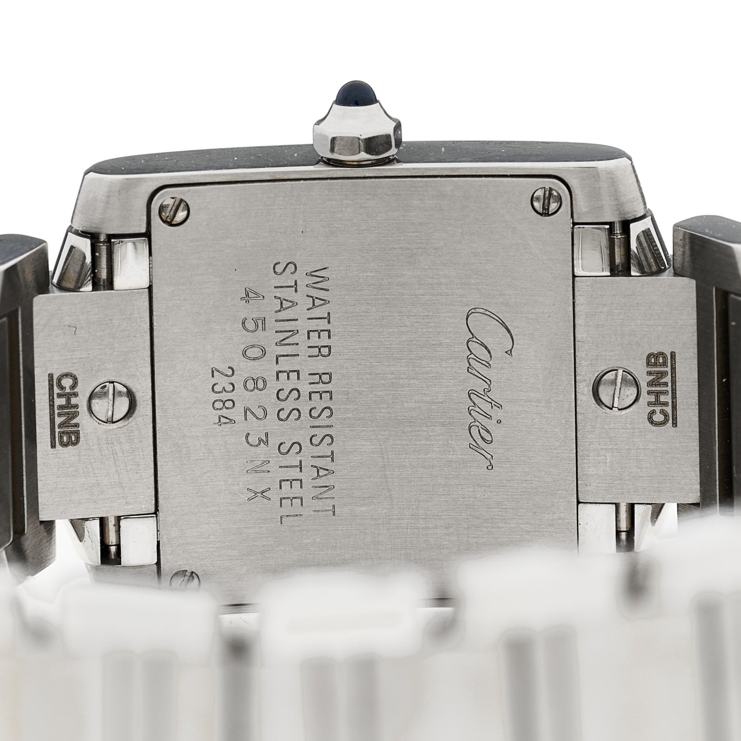 Stainless Steel 20mm Tank Francaise Quartz Watch