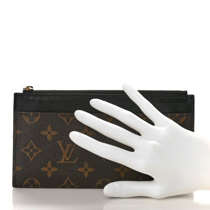 Louis Vuitton Monogram Slim Purse Black 2 of 8