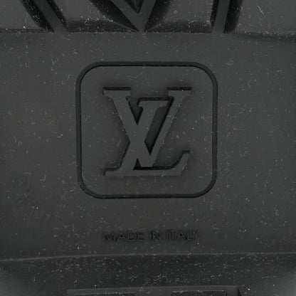 Louis Vuitton Rubber Calfskin Territory Flat Boots 36 Black 6 of 9