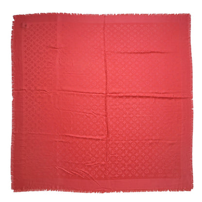 Louis Vuitton Silk Wool Monogram Voile Shawl Vermillon 1 of 4