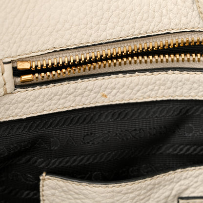 Prada Vitello Daino Side Pocket Tote Talco 13 of 14