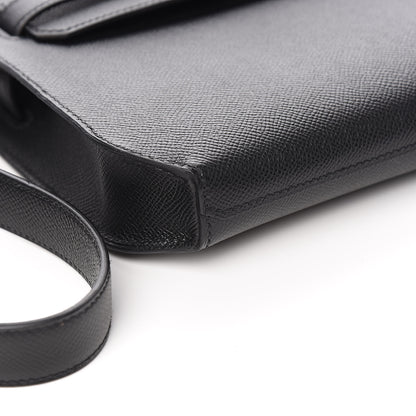 Hermes Epsom Kelly Depeches 25 Pouch Black 8 of 11