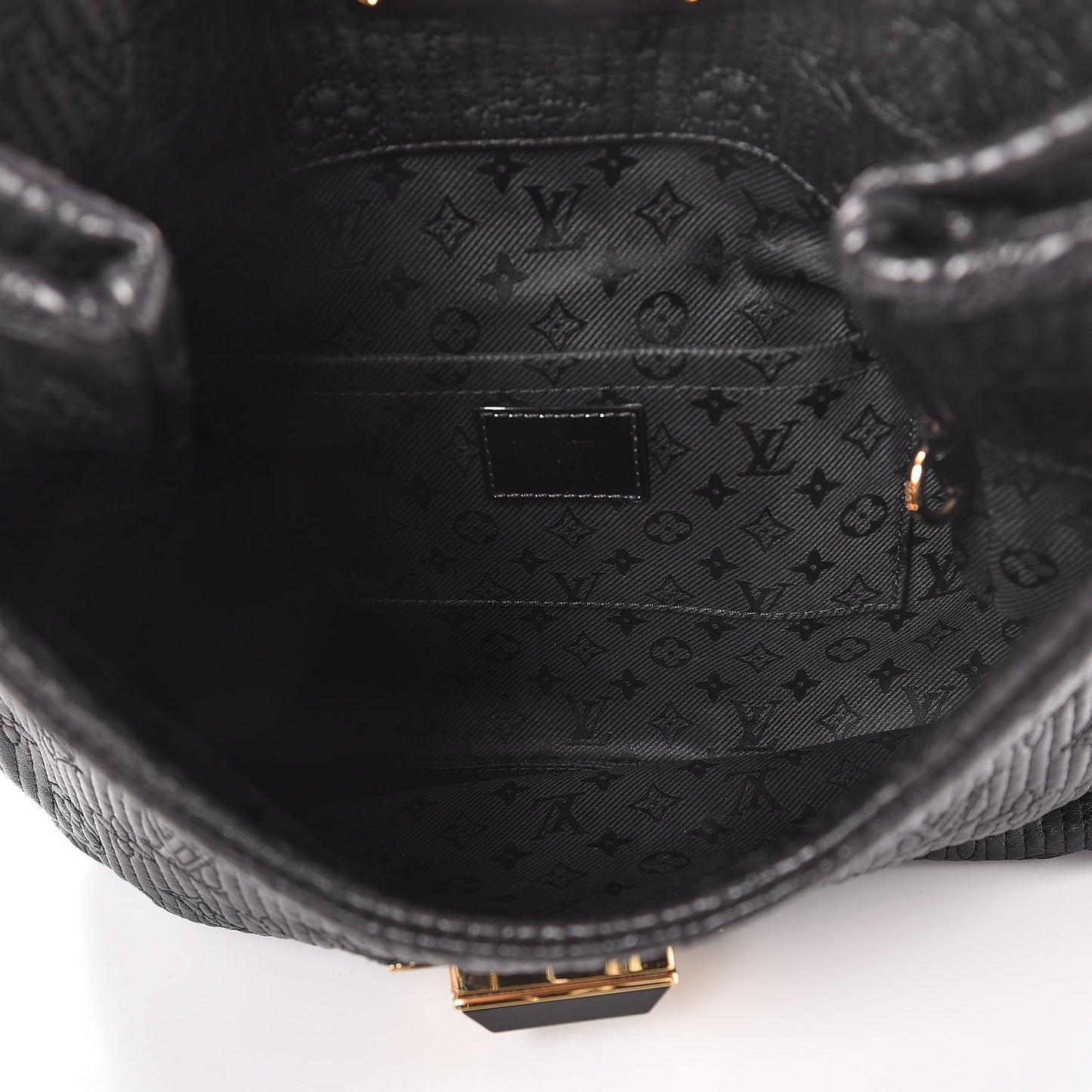 Calfskin Quilted Monogram Altair Clutch Black