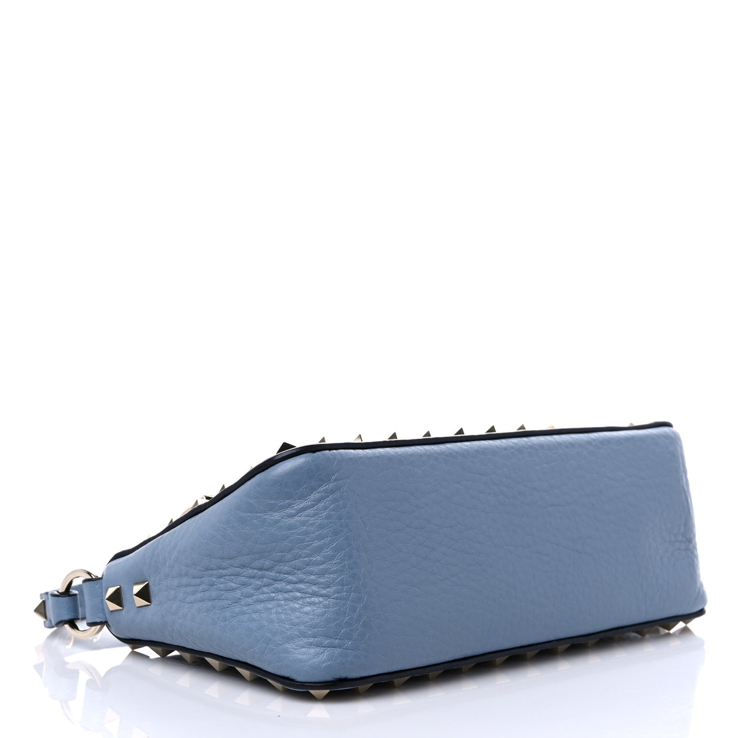 Pebbled Calfskin Small Rockstud Flip Lock Shoulder Bag Niagara