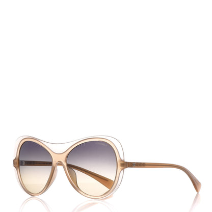 Chanel Oval Sunglasses 5389-A Light Brown 1 of 7