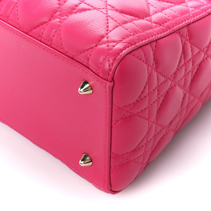 Christian Dior Lambskin Cannage Medium Lady Dior Pink 10 of 10
