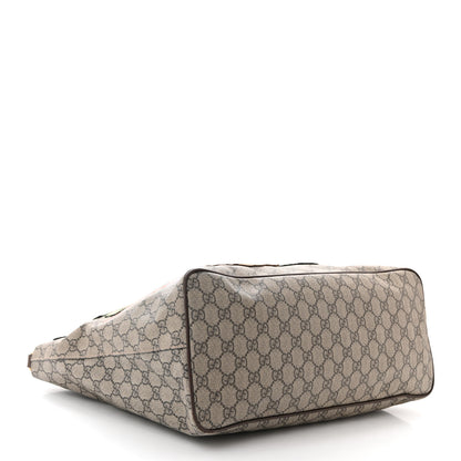 Gucci Soft GG Supreme Monogram Courrier Medium Crossbody Tote Beige New Acero 4 of 11