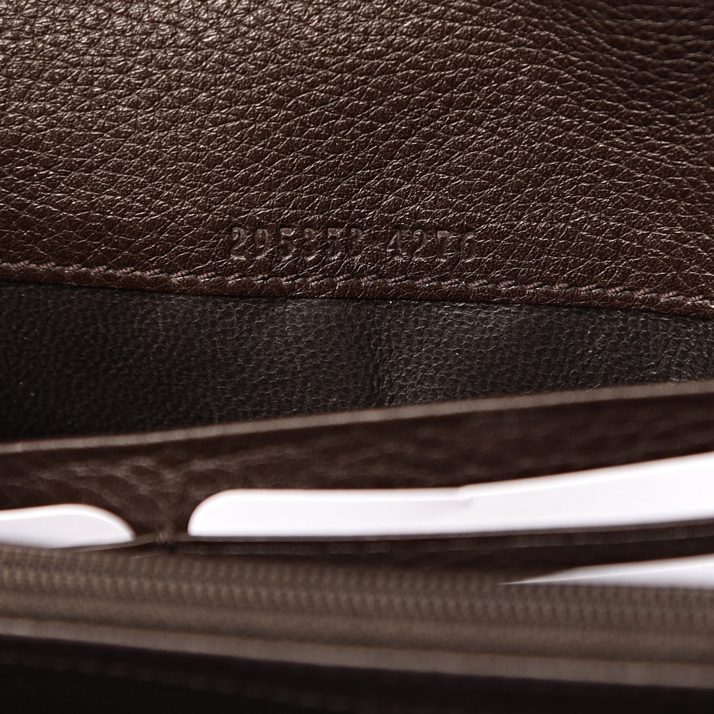 Monogram Interlocking G Horsebit Web Continental Wallet Dark Brown