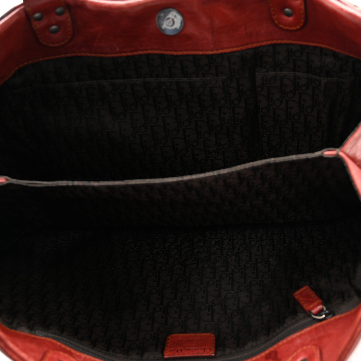 Calfskin Large Gaucho Double Saddle Bag Red