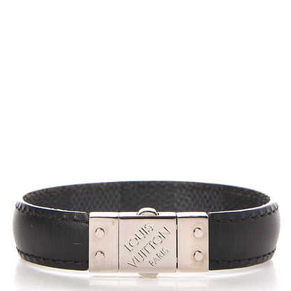 Louis Vuitton Damier Graphite Check It Reversible Bracelet 21 3 of 3