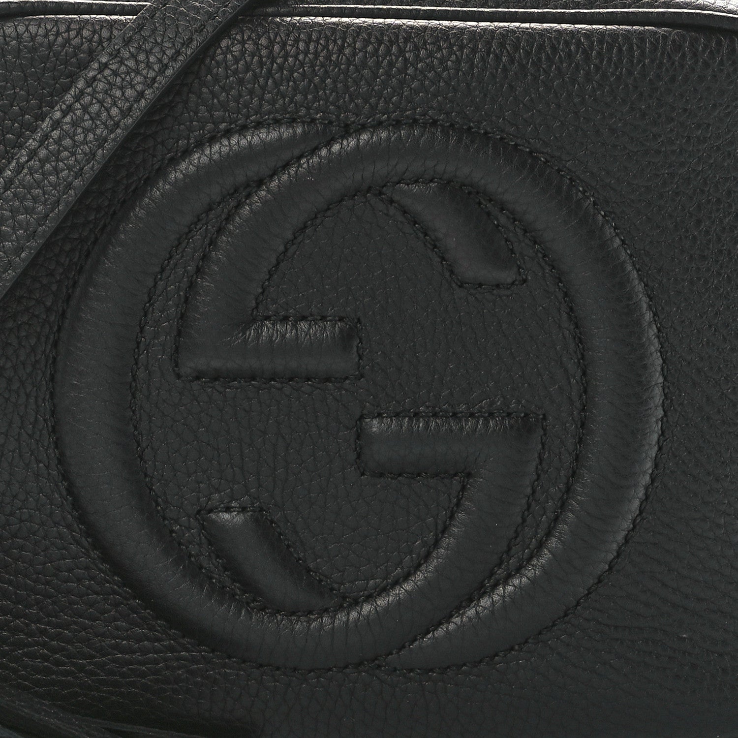 Gucci Pebbled Calfskin Small Soho Disco Bag Black 8 of 11
