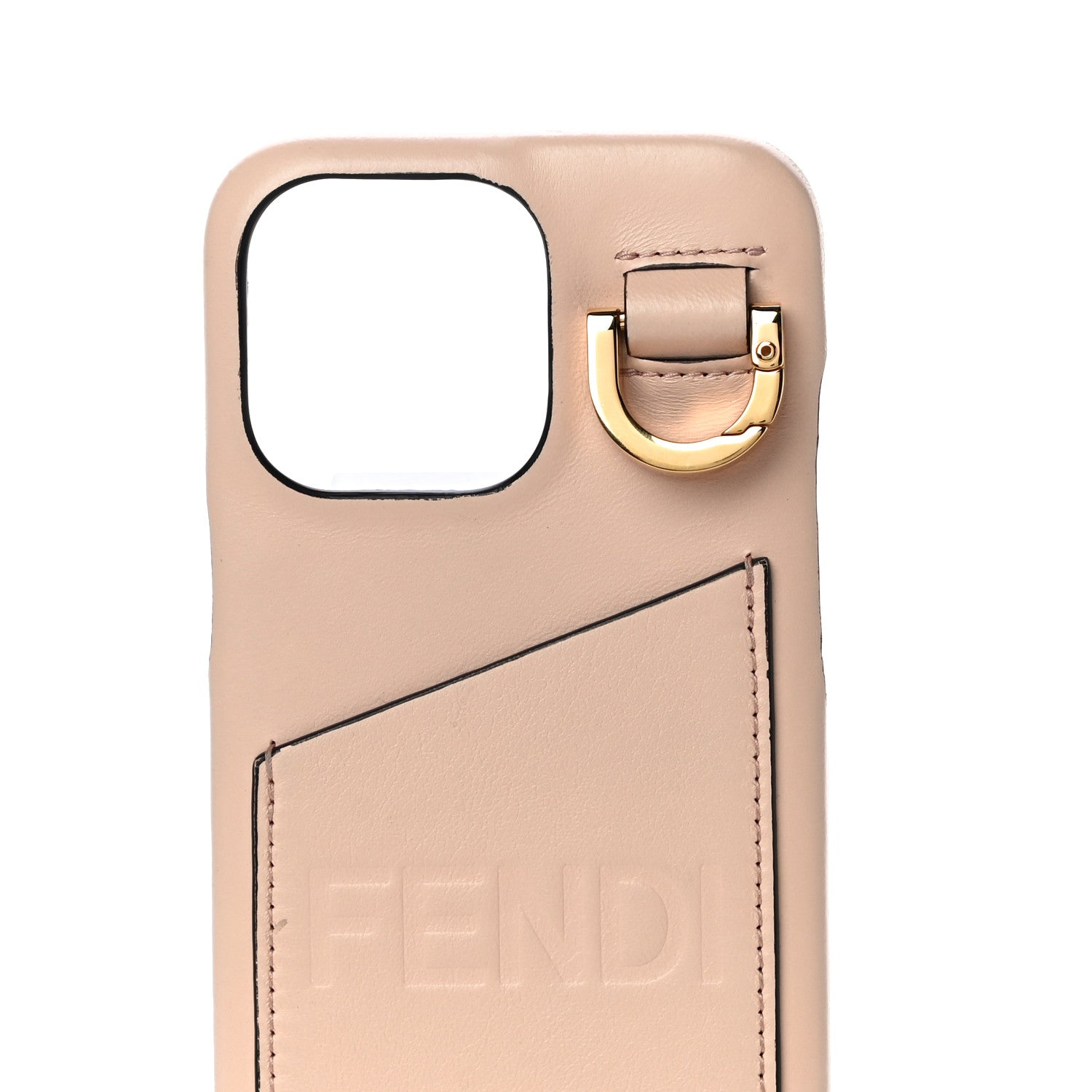 Fendi Nappa Logo Card Holder iPhone 13 Case Light Rose 7 of 12