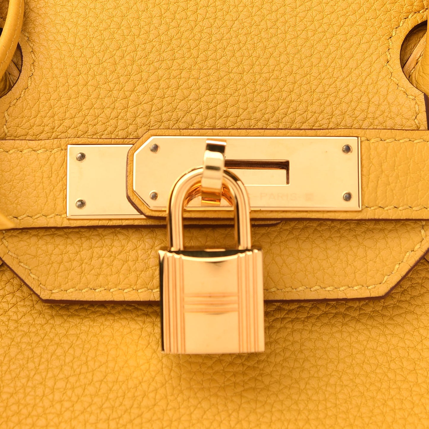 Togo Birkin 30 Jaune Ambre