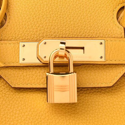 Hermes Togo Birkin 30 Jaune Ambre 8 of 12