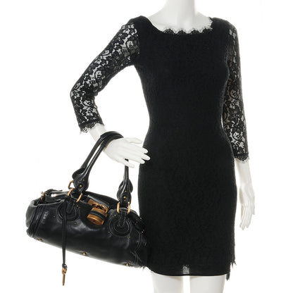 Chloe Leather Medium Paddington Satchel Black 2 of 7