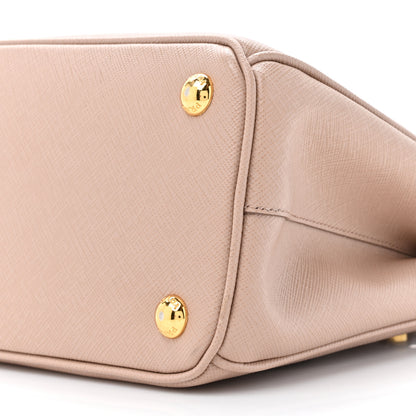 Prada Saffiano Mini Galleria Double Zip Tote Cammeo 8 of 12