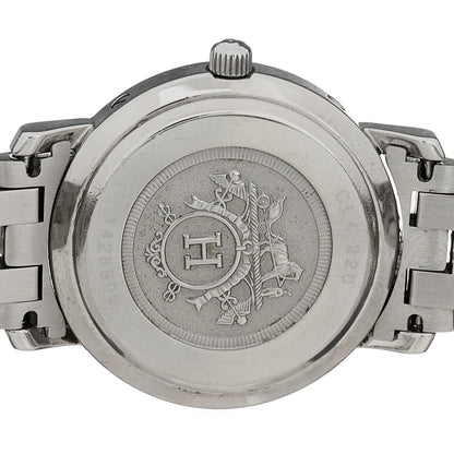Hermes Stainless Steel 24mm Clipper Quartz Watch Gold 4 of 4