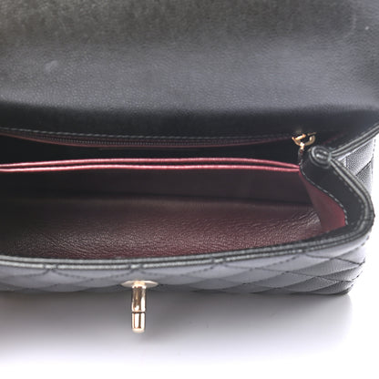 Chanel Caviar Quilted Mini Coco Handle Flap Black 5 of 9