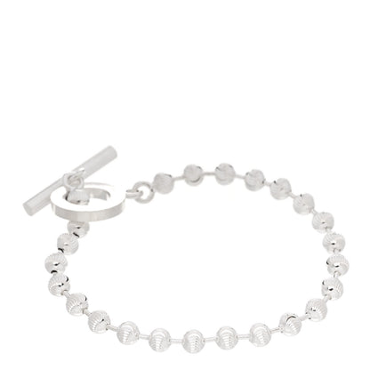 Gucci Sterling Silver Boule Bead Toggle Bracelet 2 of 5
