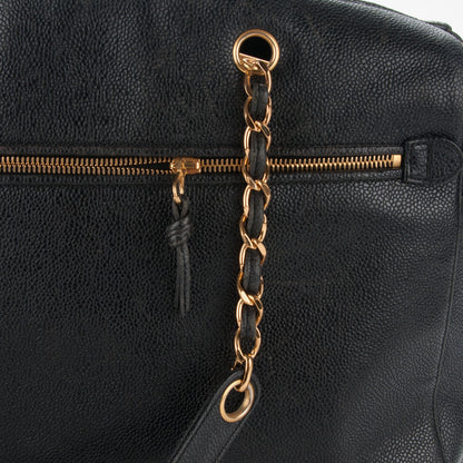Chanel Caviar Large CC Shoulder Bag Black 13 of 13
